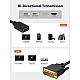 CableCreation DVI to HDMI Cable 0.5ft, Short Bi-Directional HDMI Female to DVI-D(24+1) Male Adapter, 1080P DVI-D to HDMI Conveter for PC, TV Box, PS5, Xbox