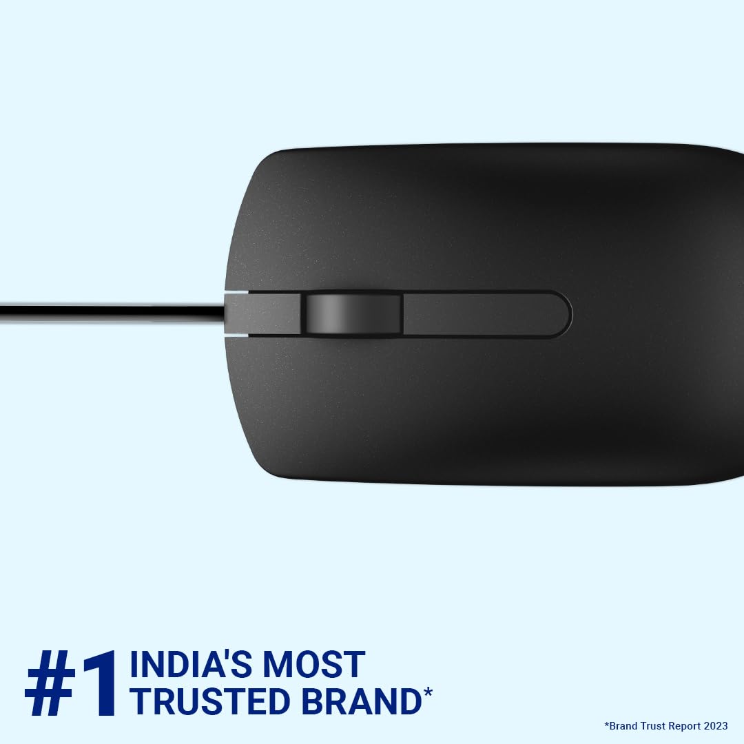 Dell MS116 1000Dpi USB Wired Optical Mouse, Led Tracking, Scrolling Wheel, Plug and Play