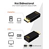 CableCreation DisplayPort to HDMI Adapter, DP to HDMI 1080p@60Hz FHD Converter Uni-Directional Display Port DP to HDMI Passive Adapter 1.3 Version Compatible with PC, Laptop, Black