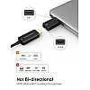 CableCreation DisplayPort to HDMI Adapter, DP to HDMI 1080p@60Hz FHD Converter Uni-Directional Display Port DP to HDMI Passive Adapter 1.3 Version Compatible with PC, Laptop, Black