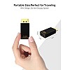 CableCreation DisplayPort to HDMI Adapter, DP to HDMI 1080p@60Hz FHD Converter Uni-Directional Display Port DP to HDMI Passive Adapter 1.3 Version Compatible with PC, Laptop, Black