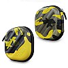 tizum Mesh, Rubber Earphone Carrying Case - Multi Purpose Pocket Storage with Carabiner Hook, Travel Organizer for Earphones, Pen Drives, Memory Card, Cable (Camouflage Yellow)