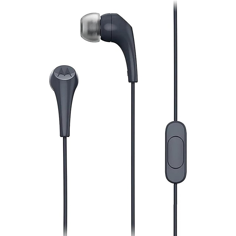 Motorola Earbuds 2 Wired in Ear Headphone with Mic (Black)