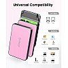 ORICO 2.5 Inch Hard Drive Enclosure USB C, 6Gbps USB 3.1 Gen 1 External SATA Drive Case for 2.5inch 9.5mm 7mm SSD HDD Up to 6TB, Tool Free, with 4 Colors to Choose, Support UASP (2588C3, Pink)