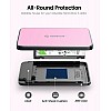 ORICO 2.5 Inch Hard Drive Enclosure USB C, 6Gbps USB 3.1 Gen 1 External SATA Drive Case for 2.5inch 9.5mm 7mm SSD HDD Up to 6TB, Tool Free, with 4 Colors to Choose, Support UASP (2588C3, Pink)