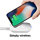 Spigen F301W, 10W Fast Wireless Charger Compatible For All Qi-Enabled Smartphones, Cellular Phones And More - White