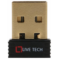 Live Tech Nano USB WiFi Adapter Dongle 150 Mbps Gold Plated USB Real High Speed