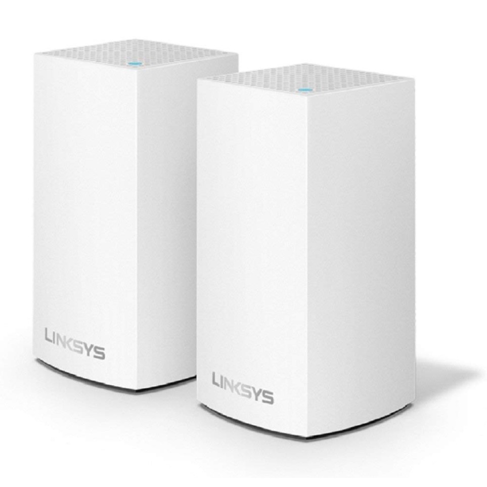 Linksys Velop Dualband AC1300 Mesh Wi-Fi 5 Router,MU-MIMO,Enhance Speed up to 1.3 Gbps per Router and Coverage up to 2000 sq ft,Replaces Router and WiFi Boosters,40+Devices,WHW0102-AH (Pack of 2) Linksys Velop Dualband AC1300 Mesh Wi-Fi 5 Router,MU-MIMO,Enhance Speed up to 1.3 Gbps per Router and Coverage up to 2000 sq ft,Replaces Router and WiFi Boosters,40+Devices,WHW0102-AH (Pack of 2)
