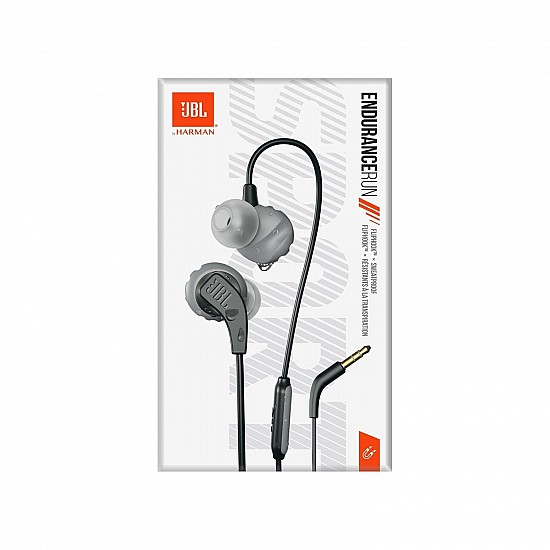 JBL Endurance Run, Sports in Ear Wired Earphones with Mic, Sweatproof, Flexsoft eartips, Magnetic earbuds, Fliphook & TwistLock Technology with Voice Assistant Support for Mobiles