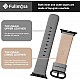 Fullmosa Leather Bands Compatible with Apple Watch 49mm 46mm 45mm 44mm 42mm 41mm 40mm 38mm Women Band Strap for iWatch Ultra 2/Ultra/10/9/8/7/6/5/4/3/2/1/SE2/SE, 49mm 46mm 45mm 44mm 42mm Grey