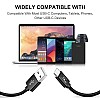 Wayona 65W Nylon Braided USB A to Type C 3Ft 1M 3A Fast Charger USB C Cable For Samsung Galaxy S9 S8 (1M, Black)