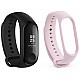 Mi Band 3 (Black) + Additional Strap (Pink)