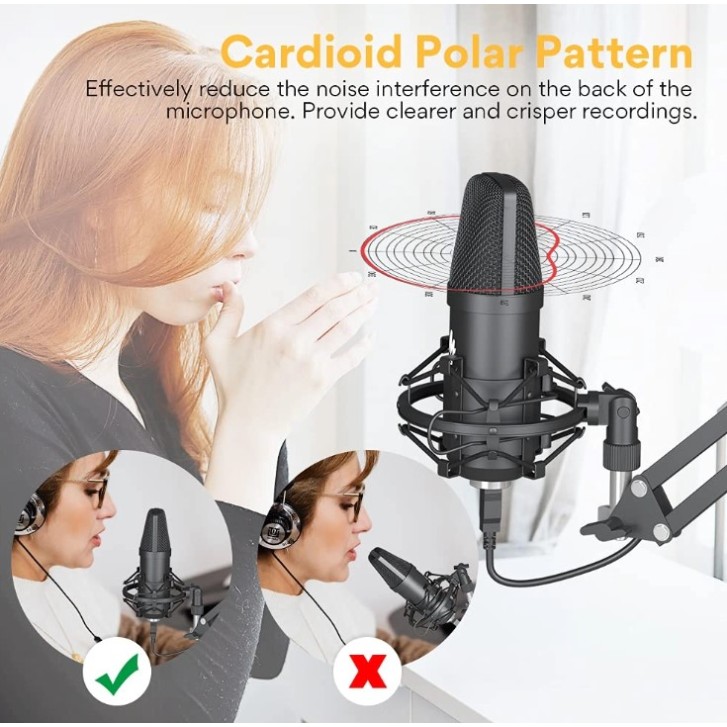 Maono AU-A04 Condenser Microphone Kit-Black Maono AU-A04 Condenser Microphone Kit-Black