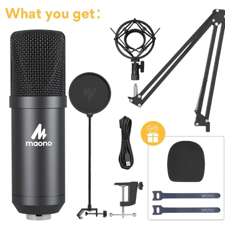Maono AU-A04 Condenser Microphone Kit-Black Maono AU-A04 Condenser Microphone Kit-Black