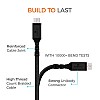 Amkette Tough Pro Micro USB Durable Braided Fast Charging Cable for Smartphone (1.5 Meters, Black)