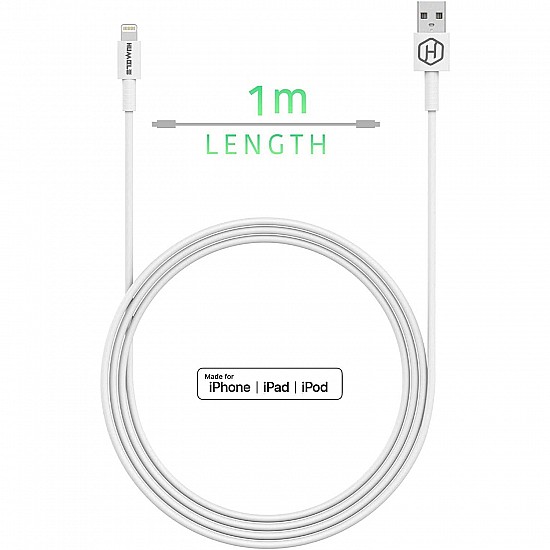 Humble USB 2.0 A Charge & Sync Fast Charging Cable Compatible for iPhone, iPad, and iPod Charge & Sync (3 Months Warranty)