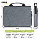 Gizga Essentials Laptop Bag Sleeve Case Cover Pouch with Handle for 15.6 inches Laptop, Padded Laptop Compartment, Premium Zipper Closure Water Repellent Nylon Fabric, Grey