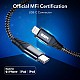 ESR USB-C to Lightning Cable, 3 ft (1 m), MFi-Certified, PD Fast Charging Cable for iPhone 14/14 Plus/14 Pro/14 Pro Max, iPhone 13/12 Series, iPhone SE 2022/11/XR/XS Max, Braided Nylon, Black