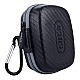 Gizga Essentials Carrying Case for JioFi 4G M2S and JioFI3 WiFi Hotspot Dongle, Shock Asbsorber Protective Carbon Fibre Material, Detachable Hook, Mesh Pocket, Black