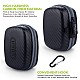 Gizga Essentials Carrying Case for JioFi 4G M2S and JioFI3 WiFi Hotspot Dongle, Shock Asbsorber Protective Carbon Fibre Material, Detachable Hook, Mesh Pocket, Black