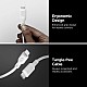 Spigen Apple MFi Certified USB C to Lightning Charge Sync Cable 1.0 Meters - White