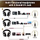 OneOdio Pro-10 Over Ear Headphones-Adapter Free Closed Back & Mixing DJ Stereo Headset with Hi-res Certification for AMP Computer Recording Phone Piano Guitar Laptop - Black Professional Studio Monitor Headphones