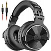 OneOdio Pro-10 Over Ear Headphones-Adapter Free Closed Back & Mixing DJ Stereo Headset with Hi-res Certification for AMP Computer Recording Phone Piano Guitar Laptop - Black Professional Studio Monitor Headphones