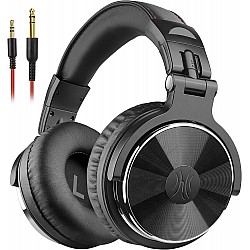 OneOdio Pro-10 Over Ear Headphones-Adapter Free Closed Back & Mixing DJ Stereo Headset with Hi-res Certification for AMP Computer Recording Phone Piano Guitar Laptop - Black Professional Studio Monitor Headphones