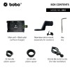 BOBO BM3 Aluminium Waterproof Bike/Motorcycle/Scooter Mobile Phone Holder Mount, Ideal for Maps and GPS Navigation (Black)