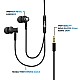 Flybot Stark Wired Metal in Ear Stereo Bass Headphone with Mic & 3.5mm Universal Jack [Black]