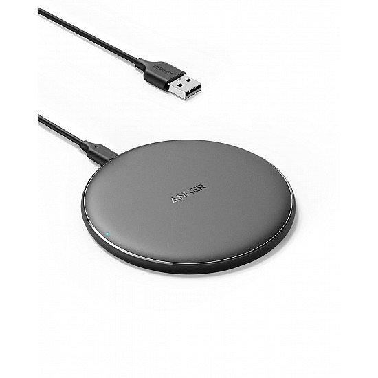 Anker Wireless Charger,313 Wireless Charger(Pad)Qi-Certified 10W Max For Iphone 12/12 Pro/12 Mini/12 Pro Max,Se 2020,11,Airpods(No Ac Adapter,Not Compatible With Magsafe Magnetic Charging)Black