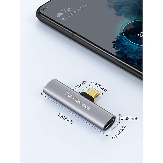 CableCreation USB C Splitter Audio and Charging, USB-C Audio Adapter, Type C Splitter for New iPad Pro, MacBook Air, Galaxy S23 ultra, S9, S10, S20, S21 Ultra, S22, iphone 15