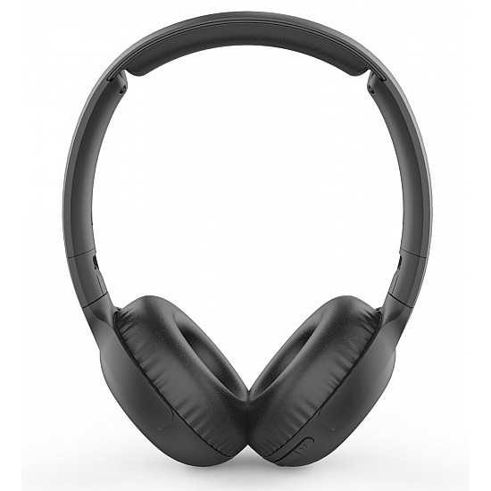 Philips Audio Upbeat TAUH202 On Ear Wireless Bluetooth Headphones with Mic, Lightweight Headband, Noise & Echo Cancellation and Soft Cushions for Extra Comfort (Black)