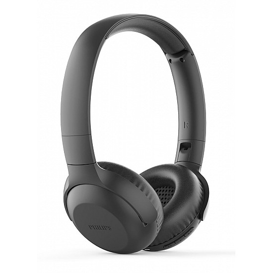 Philips Audio Upbeat TAUH202 On Ear Wireless Bluetooth Headphones with Mic, Lightweight Headband, Noise & Echo Cancellation and Soft Cushions for Extra Comfort (Black)