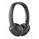 Philips Audio Upbeat TAUH202 On Ear Wireless Bluetooth Headphones with Mic, Lightweight Headband, Noise & Echo Cancellation and Soft Cushions for Extra Comfort (Black)