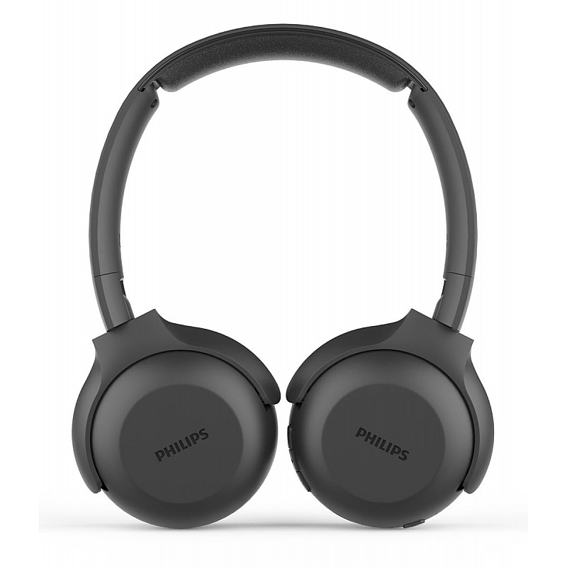 Philips Audio Upbeat TAUH202 On Ear Wireless Bluetooth Headphones with Mic, Lightweight Headband, Noise & Echo Cancellation and Soft Cushions for Extra Comfort (Black)