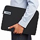 AirCase Protective Laptop Bag Sleeve fits Upto 13.3" Laptop/MacBook Pro/Air M1/M2, Wrinkle Free, Padded, Water Resistant Light Neoprene case Cover Pouch, for Men & Women, Black