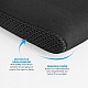 AirCase Protective laptopss Bag Sleeve fits Upto 14.1" laptopsss MacBook, Wrinkle Free, Padded, Waterproof Light Neoprene case Cover Pouch, for Men & Women, Black