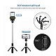 JOYSEUS Selfie Stick, Extendable Selfie Stick with Tripod Stand and Detachable Wireless Bluetooth Remote, Ultra Compact Selfie Stick for Mobile and All Smart Phones – Black