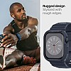 Spigen Rugged Armor Pro Case & Strap for Apple Watch Series 9/8/7 (45mm) | Series SE2/6/SE/5/4 (44mm) - Chacoal Gray (Watch not included)