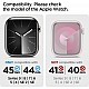 Spigen Rugged Armor Pro Case & Strap for Apple Watch Series 9/8/7 (45mm) | Series SE2/6/SE/5/4 (44mm) - Chacoal Gray (Watch not included)