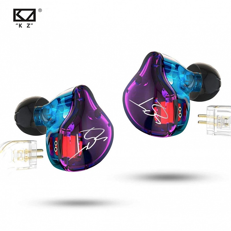 Voyarge KZ ZST PRO Wired In Ear Earphones with Mic (Black)