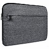 AirCase Protective Laptop Bag Sleeve fits Upto 14.1" Laptop/MacBook, Wrinkle Free, Padded, Waterproof Light Nylon case Cover Pouch, for Laptops, Men & Women, Grey