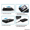 Live Tech 3.5/2.5 Inch SATA to USB 2.0 External Hard Drive Case for Laptop/Desktop/SSD HD (Hard Disk Not Included) (HDC05 USB 2.0)