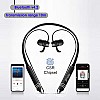 Xmate Mana in-Ear Wireless Bluetooth Headphones with High Bass & Mic - (Black) + Xmate Force Car Aux Cable Stereo 3.5 mm Male to Male Gold Plated Nylon Braided Aux Audio Cable Stere