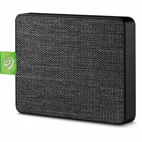 Seagate Ultra Touch 500GB External SSD Mobile Touch App, USB-C USB 3.0, 3 Years Data Recovery Services, Portable SSD for Android, Windows and Mac (Black, STJW500401)