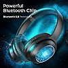 Tribit Over-Ear Wireless Bluetooth Headphones with Mic, Noise Cancellation Headphones & HiFi Stereo Sound Headset Wireless,Immersive Sound,Deep Bass,Built-in CVC8.0 Mic,30H Playtime,QuietPlus72