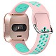 Compatible with Fitbit Versa/Versa 2/Versa Lite Sport Bands Soft Silicone Sport Watch Strap Bracelet Wristbands Women Man for Versa Watch XMUXI- 61021 (Watch is NOT Included) (Size Large,#7)