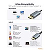 CableCreation 6FT USB C to Display Port Cable 4K@60Hz, 2K@165Hz, 2K@144Hz, to DP Cable Thunderbolt 3 Compatible with MacBook Pro/Air, iMac, iPad Pro 2020, Galaxy S22 Ultra/S20/S10, Aluminum, Grey