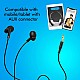 ZEBRONICS Zeb-Tulip Wired in Ear Earphone with Mic (Black)